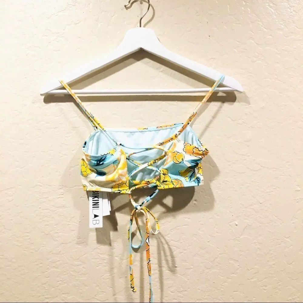 The Bikini Lab Spanish Bloom Bikini Top Floral - Picture 6 of 6